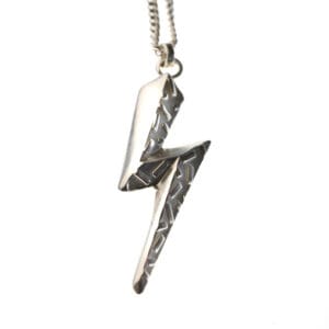 Memphis Bolt Necklace (Silver)