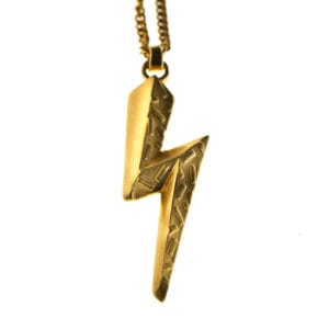 Memphis Bolt Necklace (Gold)