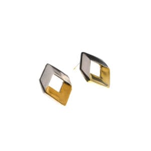 Diamond Studs (Two-tone)