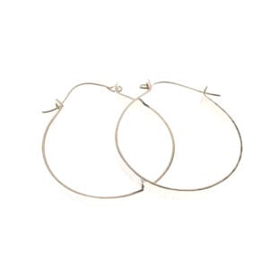 Hatched Hoops (Silver)