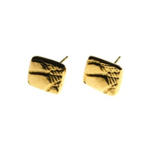 Square Lace Studs (Gold)