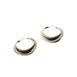 Chunky Vintage Hoops (Silver)