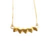 Zig-zag necklace in gold